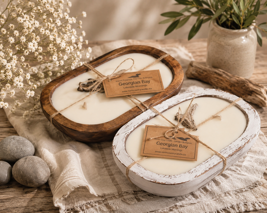 Georgian Bay Decorative Dough Bowl Candles