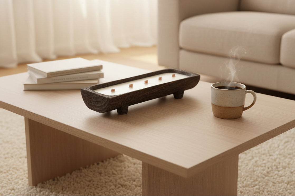 Half Log Dough Bowl with Legs