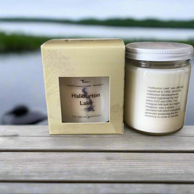 Haliburton Lake 9 oz Gift boxed candle