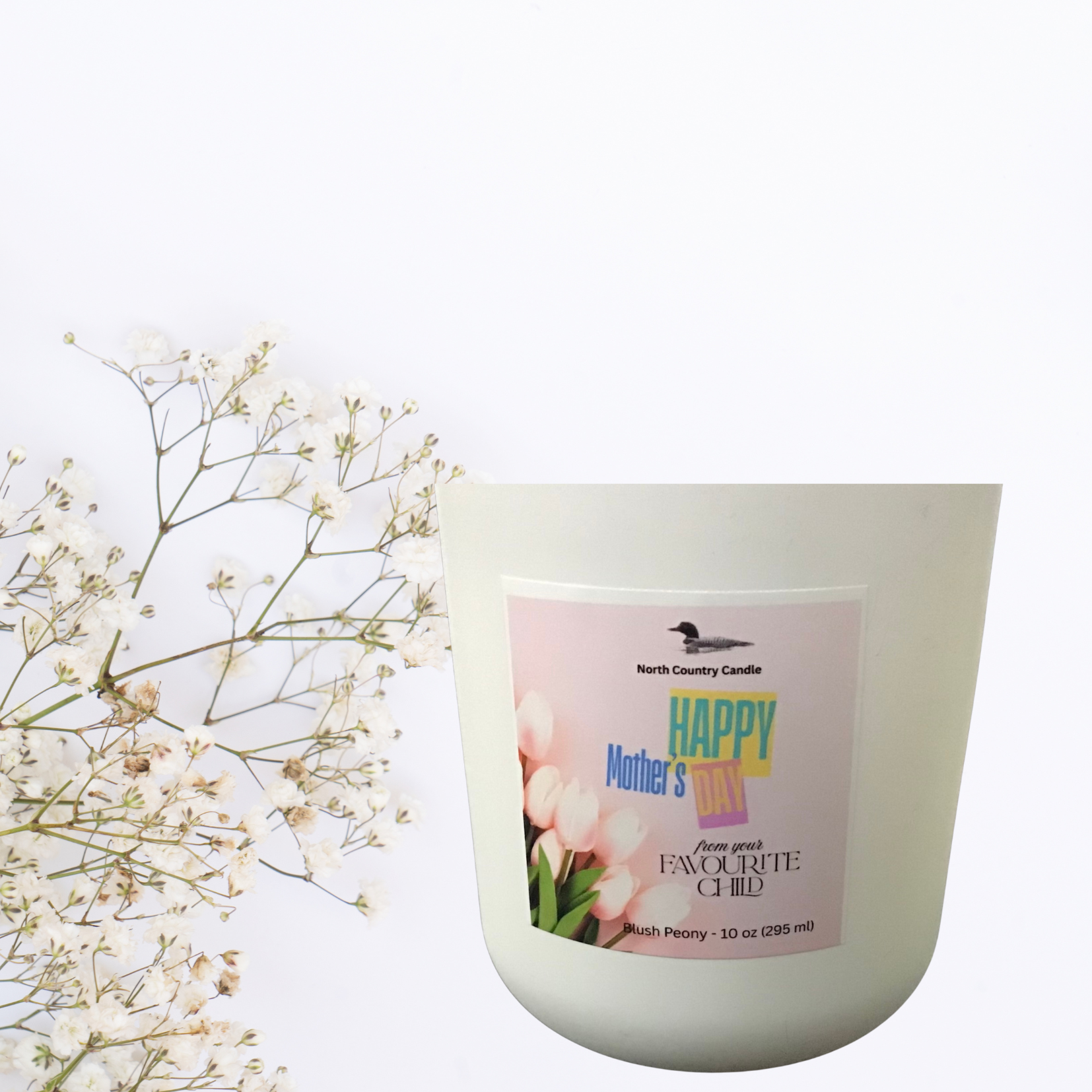 Mother’s Day 10 oz Soy Candle - Blush Peony