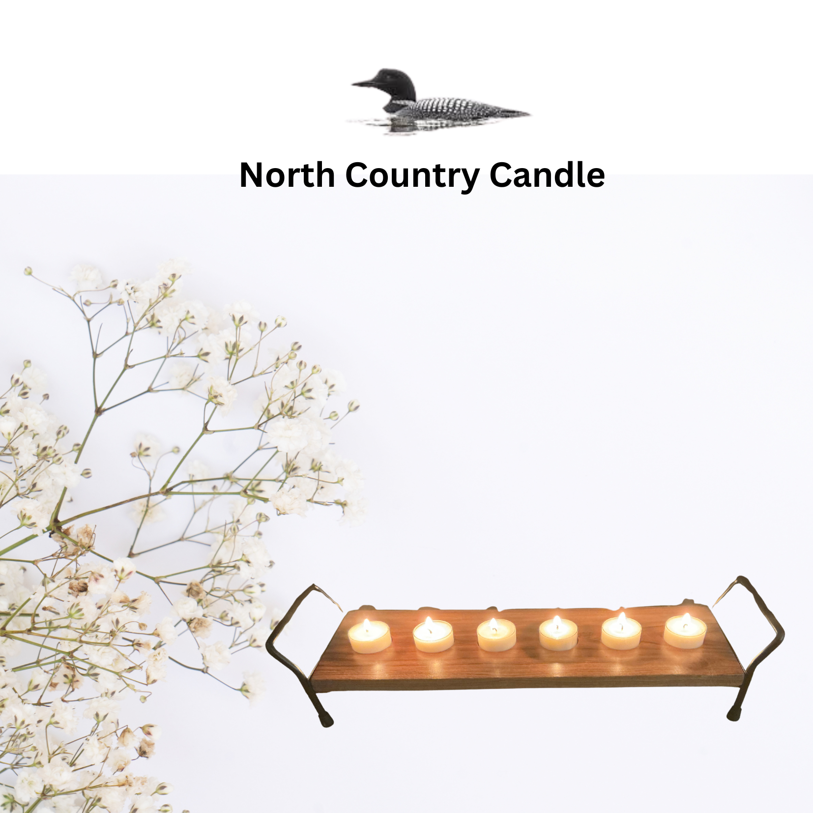 Tea Light Tray with Tea Lights