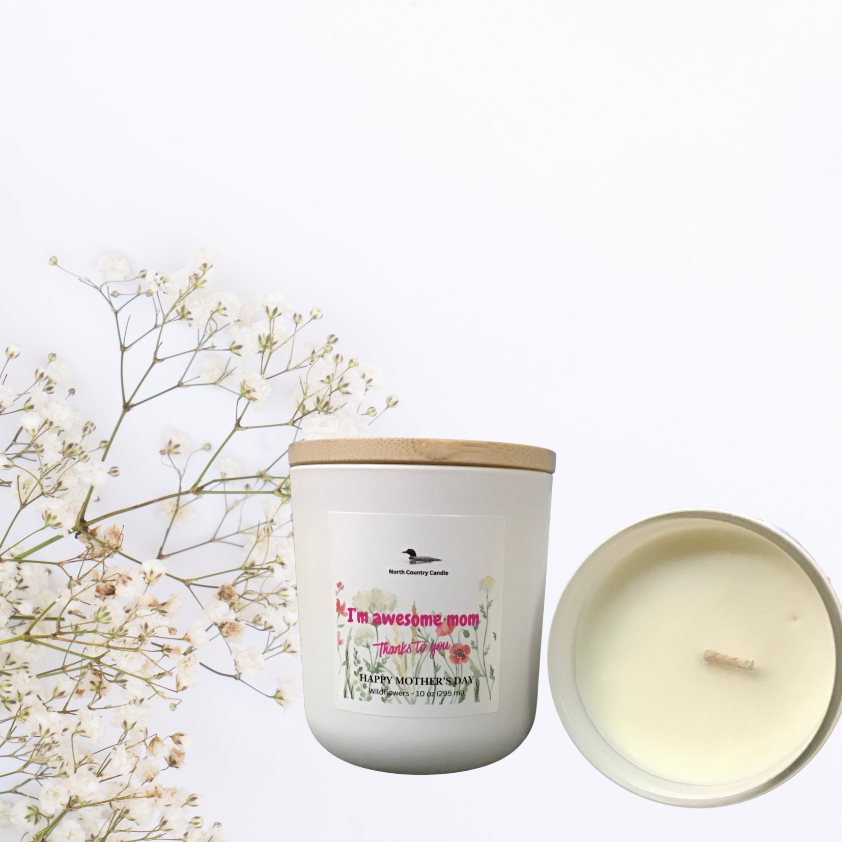 Mother’s Day - 10 oz Soy Wax Candle - Wildflowers