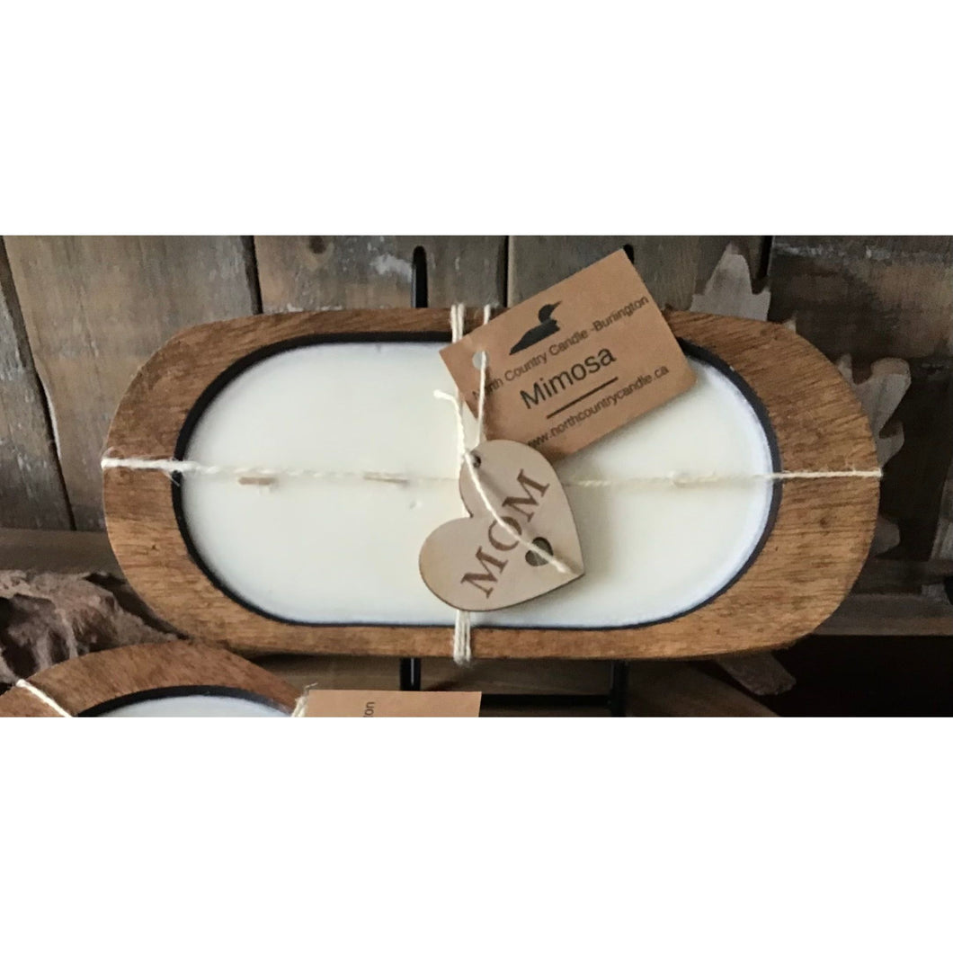 Small Narrow Dough Bowl Candles