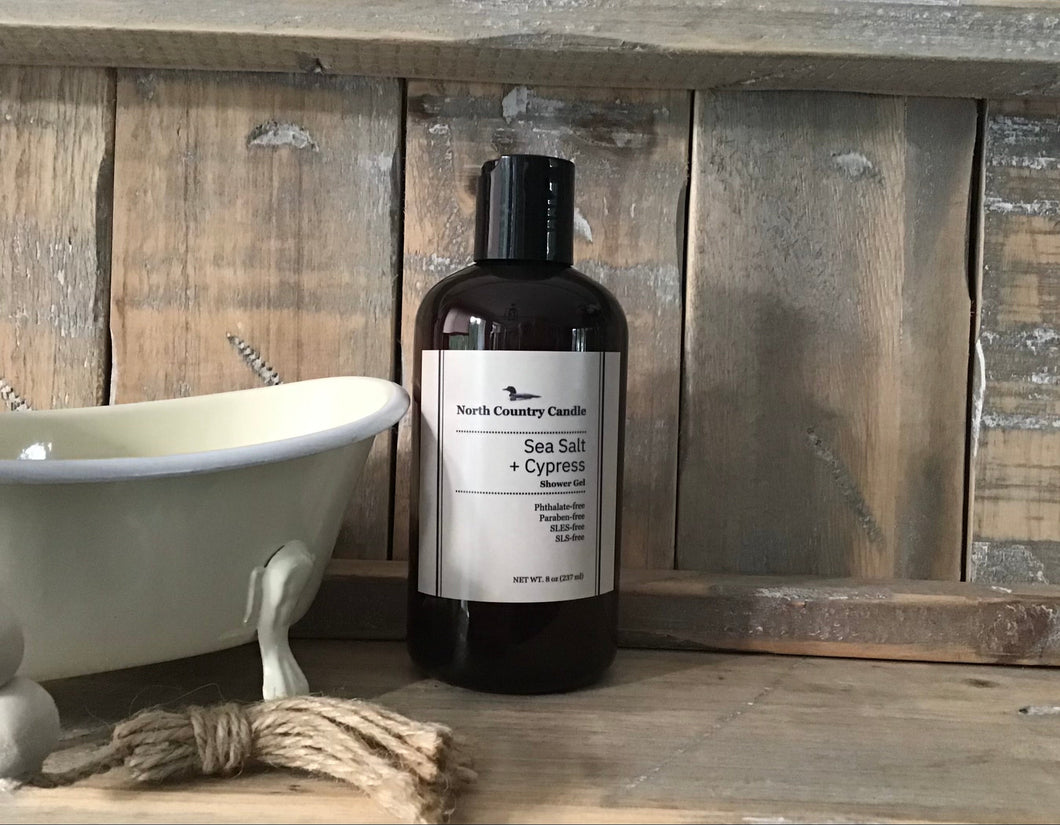 Sea Salt + Cypress Shower Gel