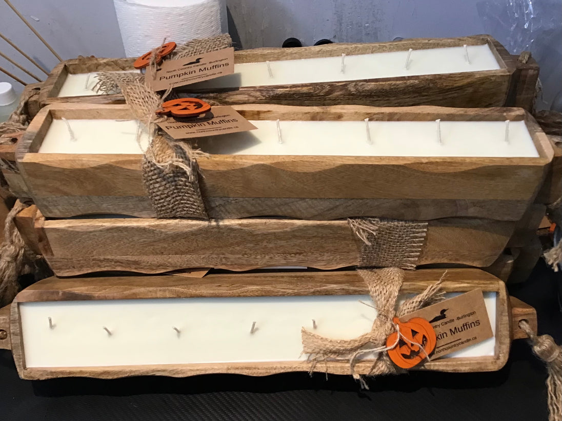 Mango Wood - Dough Bowl Candles