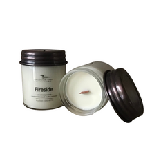 Load image into Gallery viewer, Fireside - 9 oz Wood Wick Soy Wax Candle
