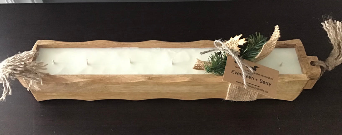 Mango Wood - Dough Bowl Candles