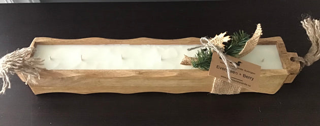 Mango Wood - Dough Bowl Candles