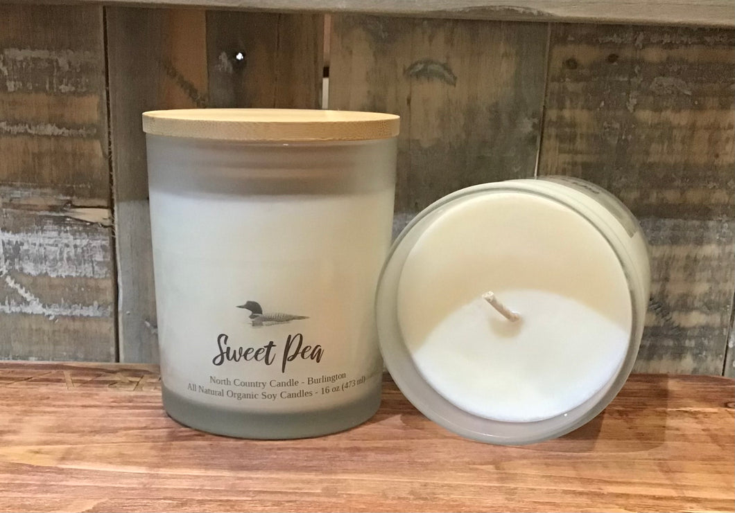 Sweet Pea - 16 oz Organic Soy Wax Candle