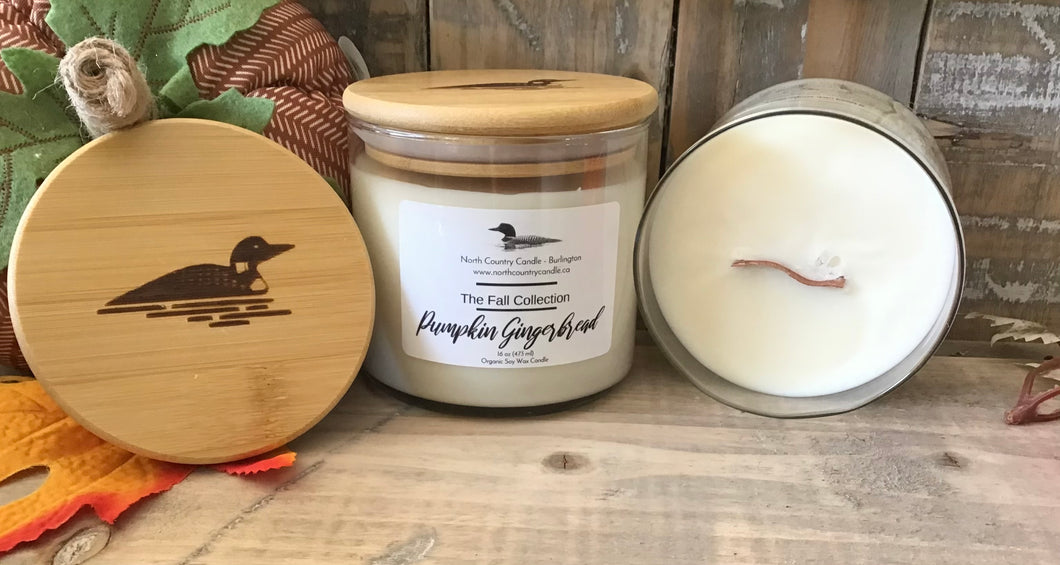 Pumpkin Gingerbread - 16 oz Cylinder Jar Candle