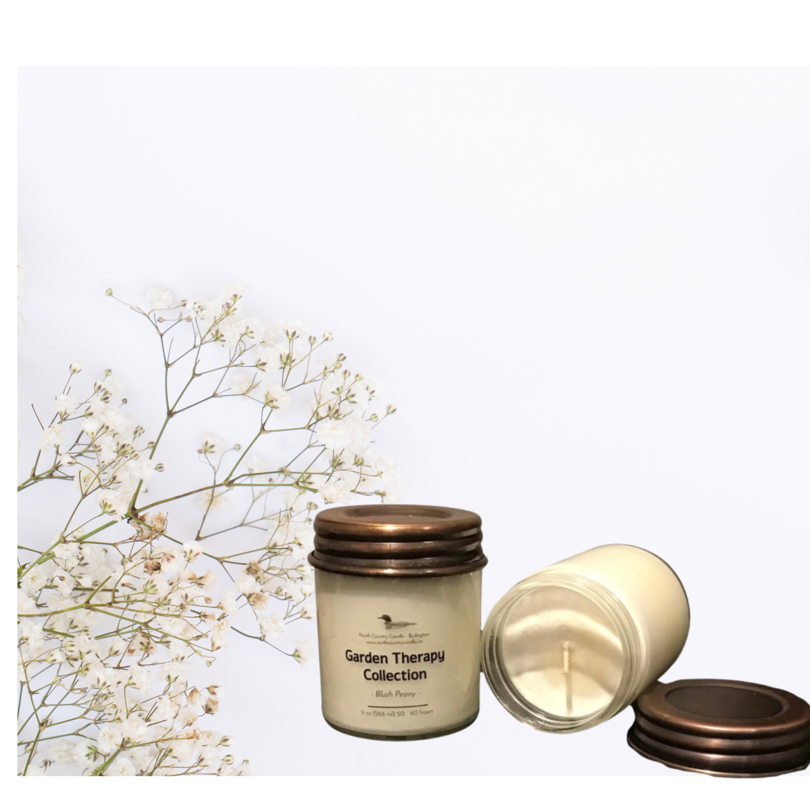 Garden Therapy Collection - Blush Peony - 9 oz Soy Candle