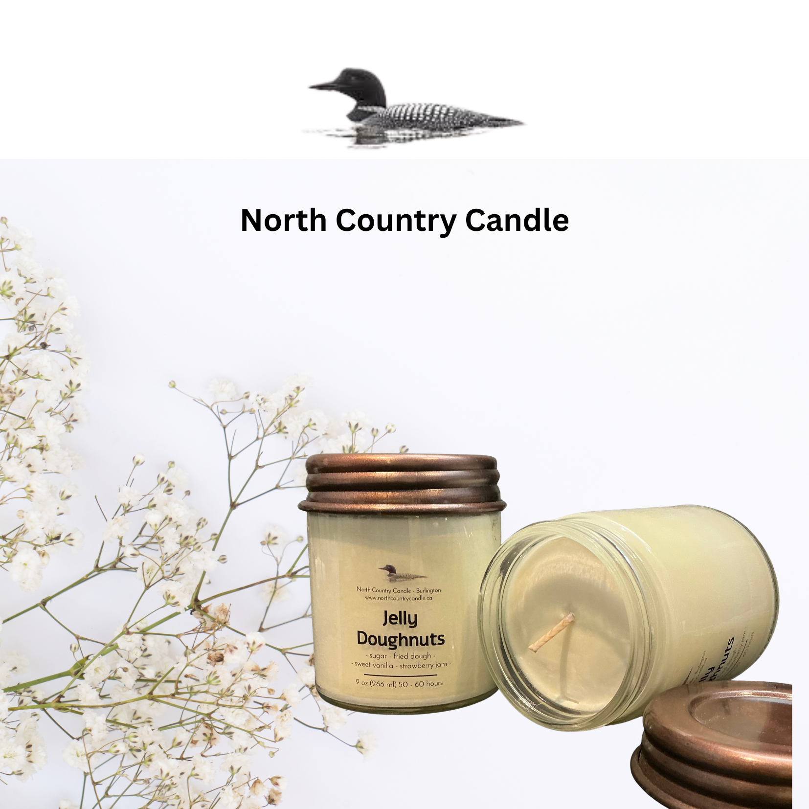 Jelly Doughnuts - 9 oz Soy Candle