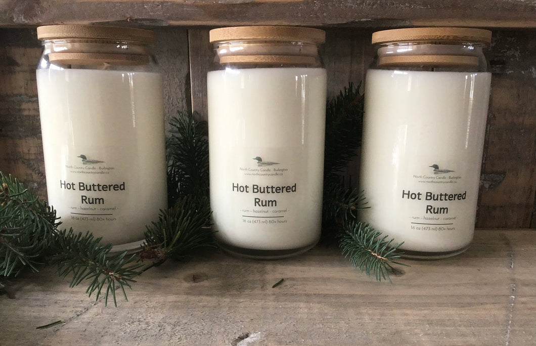 Overstock-Hot Buttered Rum - 16 oz Beer Can Candles
