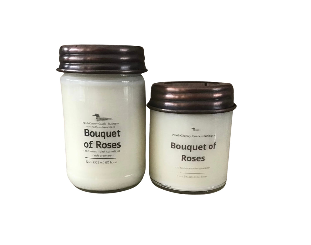 Bouquet of Roses - 12 oz Soy Wax Candle
