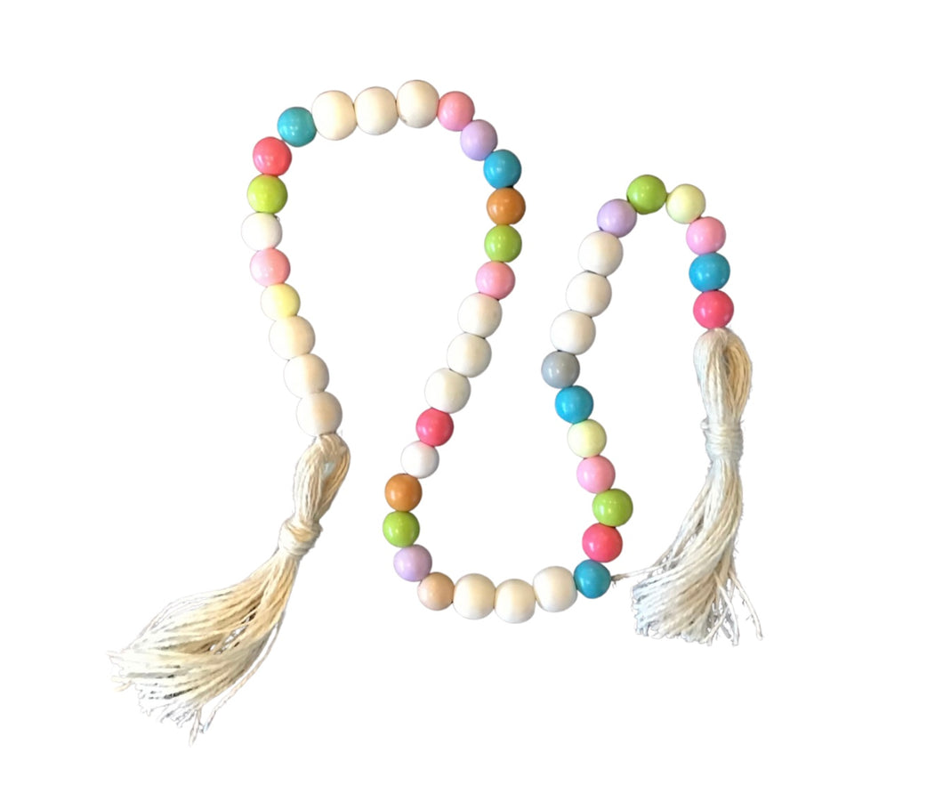 Farmhouse beads -38” Spring Decor