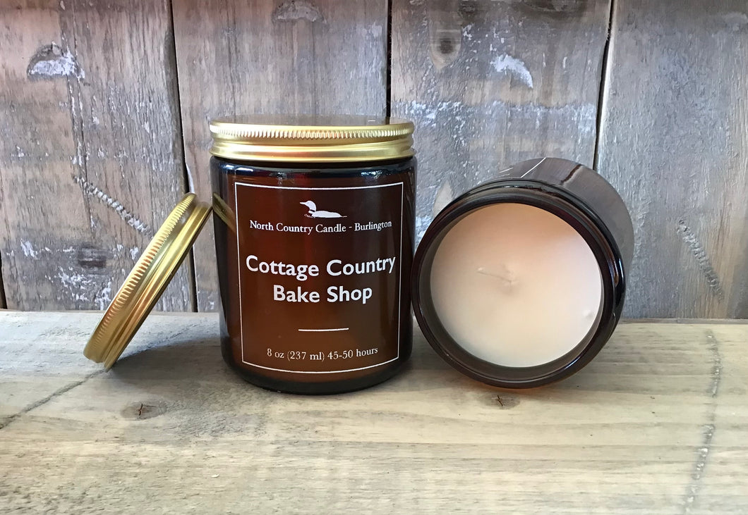 Cottage Country Bake Shop - Amber Jar Soy Wax Candle