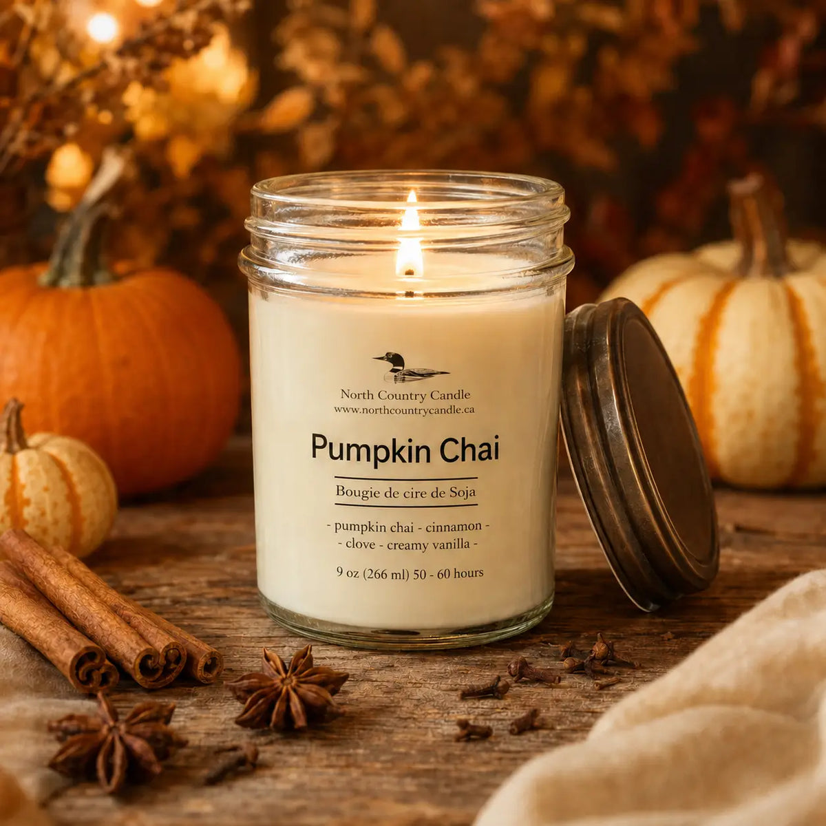 Pumpkin Chai | 12 oz Soy Wax Candle