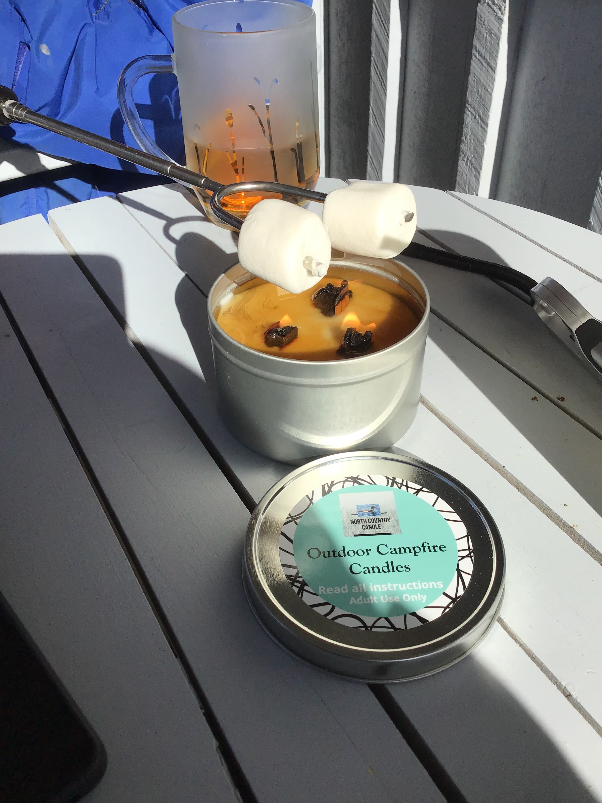 Outdoor Campfire Candles - 16 oz Tins
