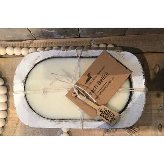 Candle Dough Bowls - Distressed Antique Linen