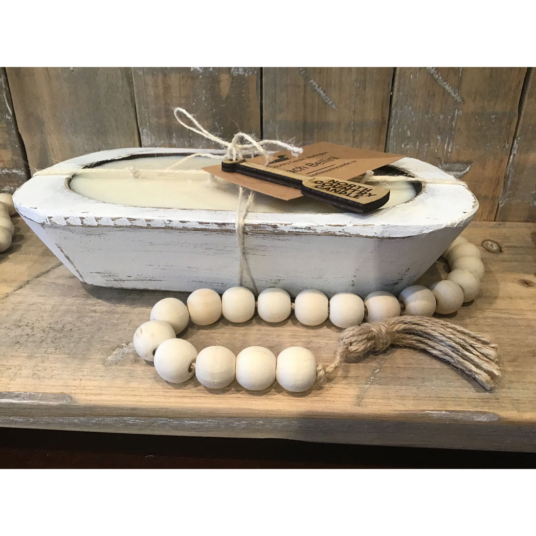 Candle Dough Bowls - Distressed Antique Linen