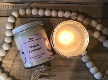 Load image into Gallery viewer, SWIRL- French Lavender - 9 oz Soy Wax Candle
