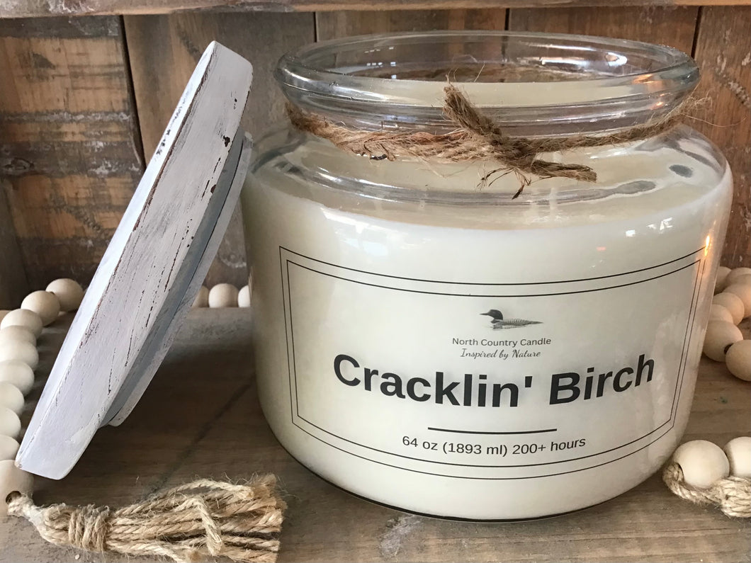 Cracklin’ Birch - 64 oz Soy Candle