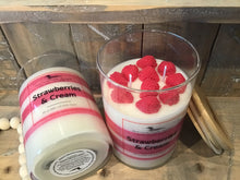 Load image into Gallery viewer, Strawberries &amp; Cream - 30 oz Soy Wax Candle
