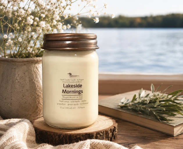 Lakeside Mornings 12 oz Soy Wax Candle