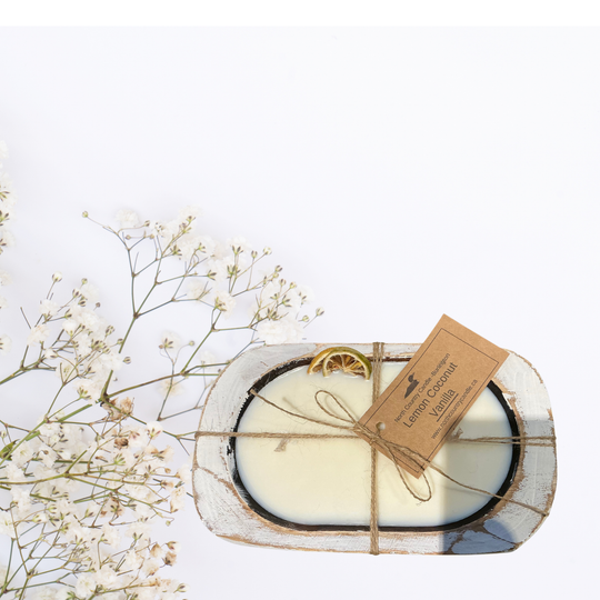 Lemon Coconut Vanilla Dough Bowl Candle