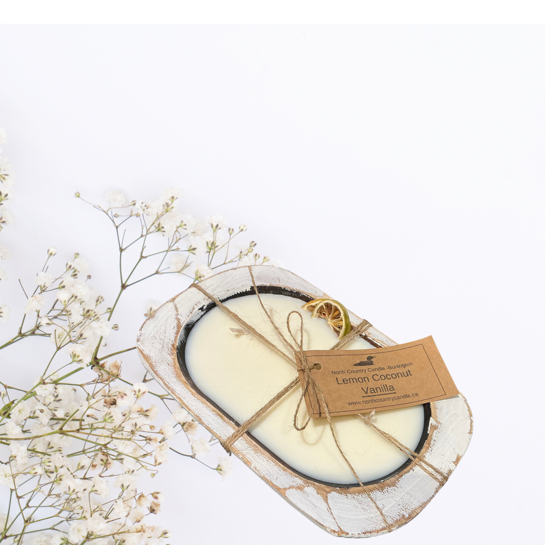 Lemon Coconut Vanilla Dough Bowl Candle