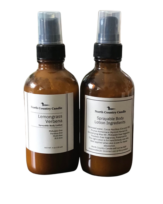 Lemongrass Verbena - 4 oz Sprayable Body Lotion
