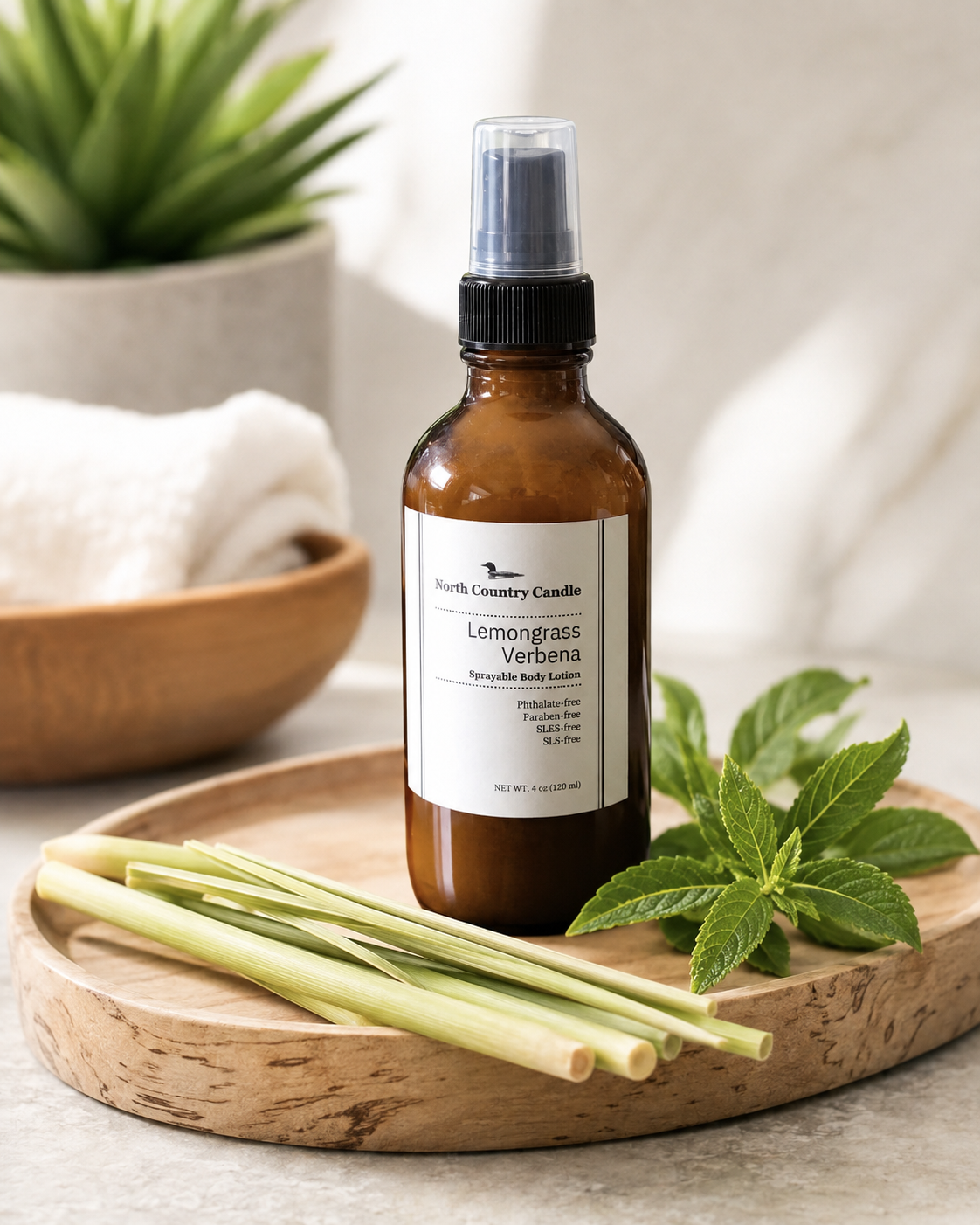 Lemongrass Verbena Sprayable Body Lotion