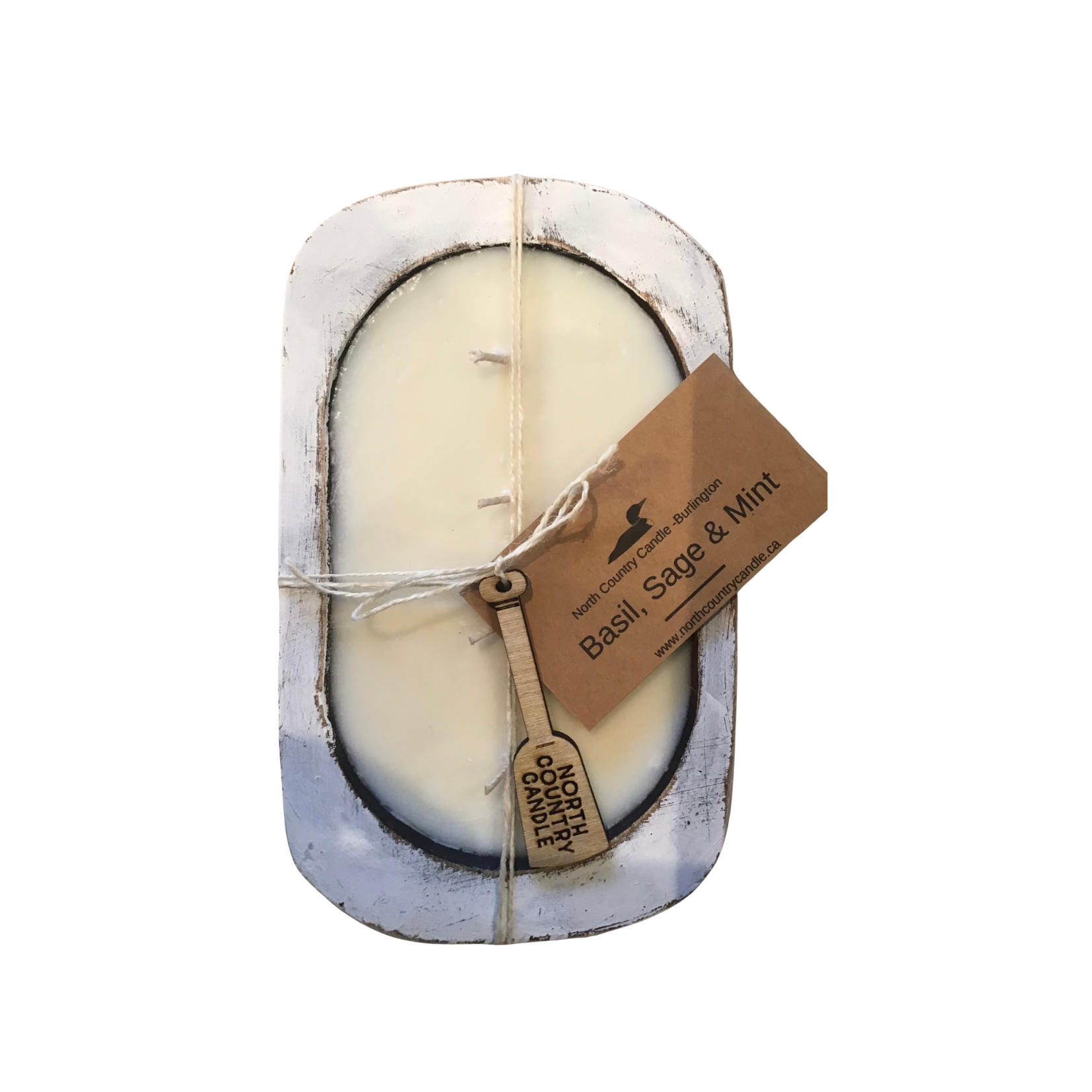 You Make Me Smile - Distressed Antique Linen Dough Bowl