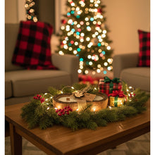 Load image into Gallery viewer, Live Edge Dough Bowl Candle with 3 Crackling Wood Wicks poured with Eco-friendly Soy Wax
