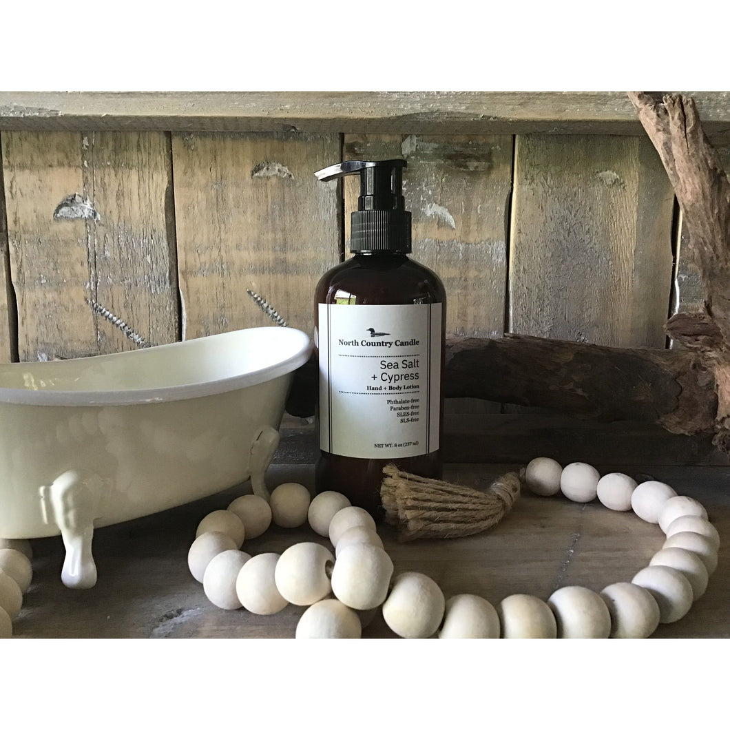 Sea Salt + Cypress - Moisturizing Hand + Body Lotion