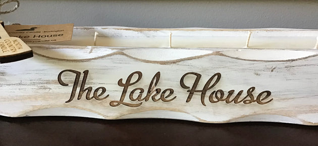 The Lake House - Engraved Dough Bowl Candle