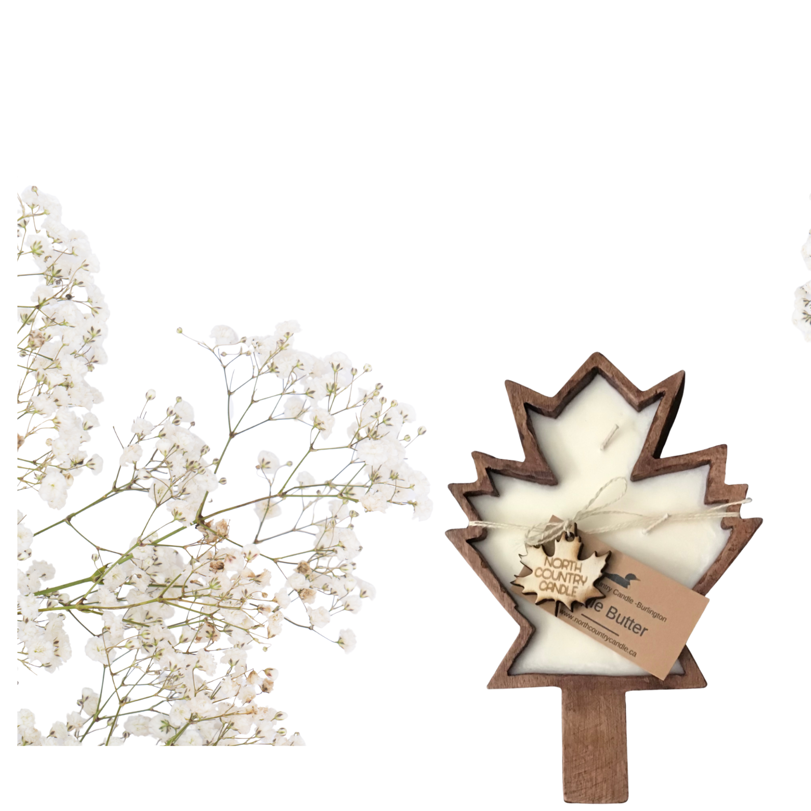 Maple Leaf Dough Bowl Candle