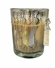 Metallic Silver 16 oz candle vessel with soy wax