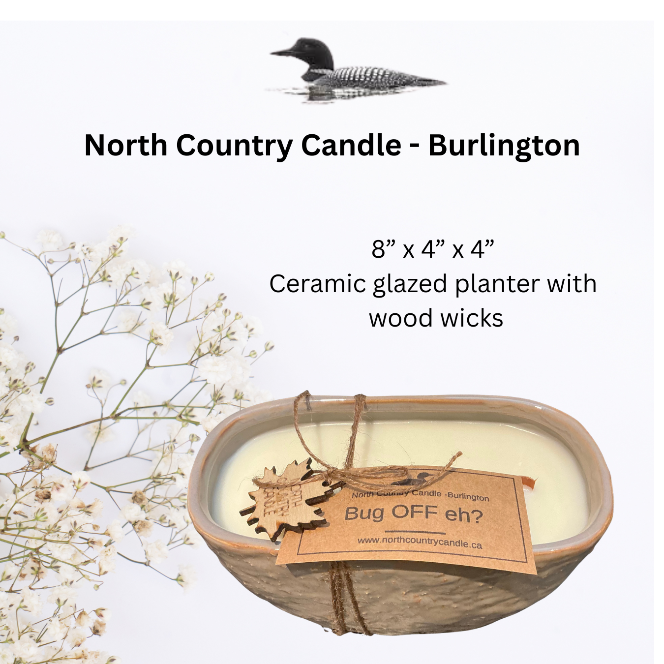 Ceramic Planter Soy Wax Candle
