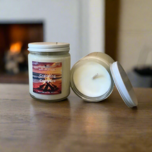 Load image into Gallery viewer, 9 oz Soy Wax Candle scented with Crackling Campfire
