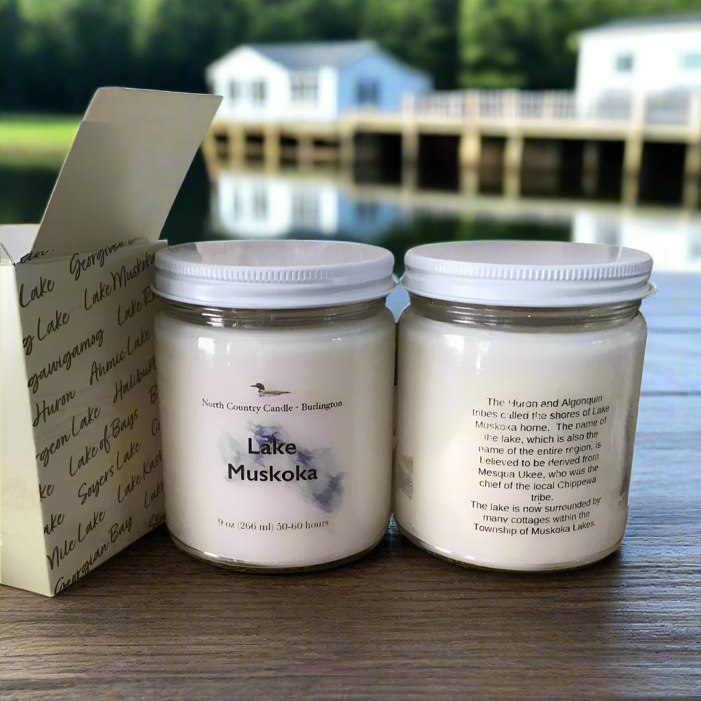 Lake Muskoka - 9 oz Soy Candle - Gift Boxed