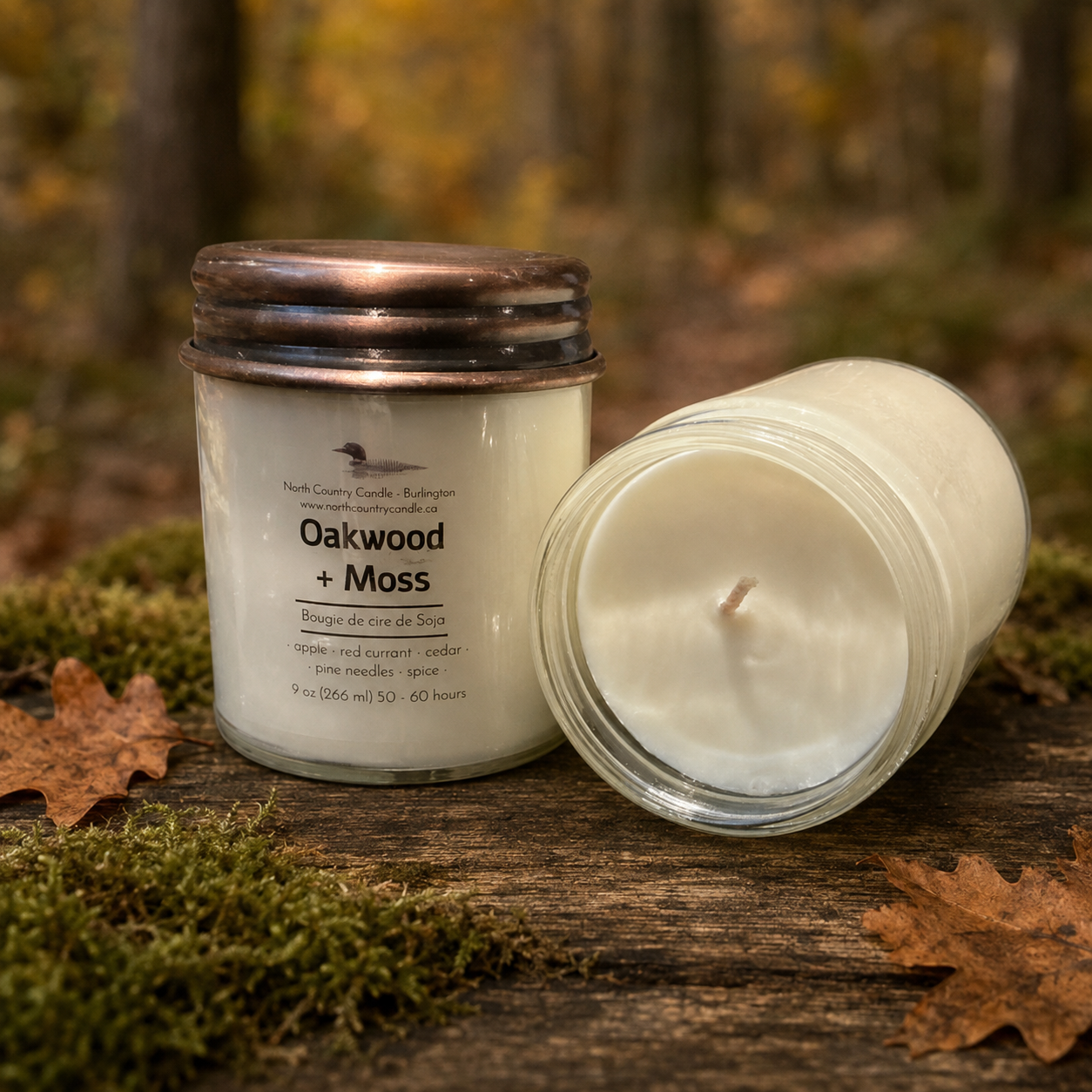 Oakwood & Moss - 9 oz Soy Wax Candle