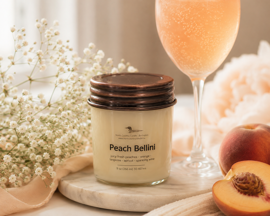 Peach Bellini 9 oz Soy Wax Candle