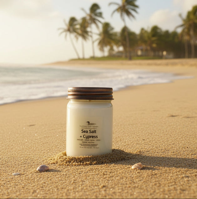 Sea alt + Cypress - 12 oz Candle