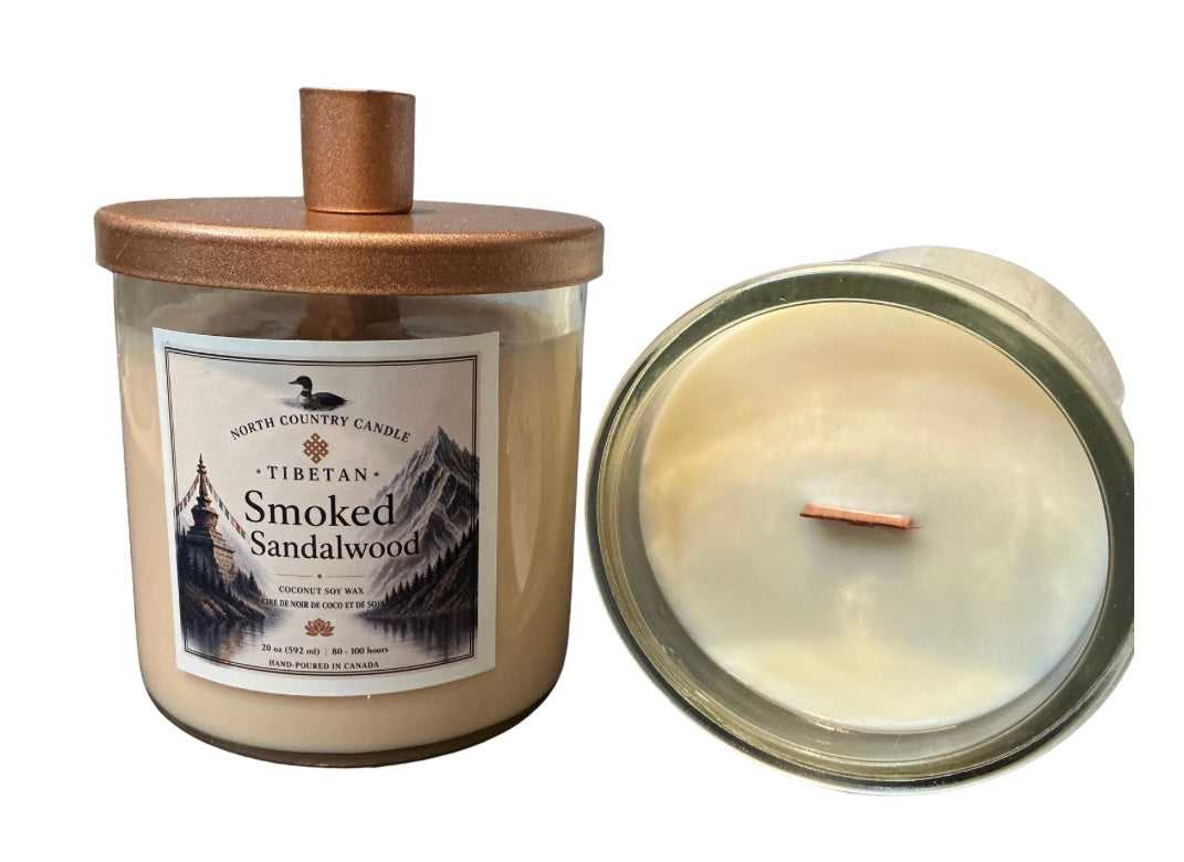 Smoked Sandalwood - 20 oz Luxury Coconut Wax Candle
