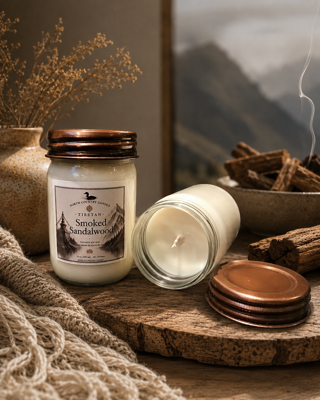Smoked Sandalwood Coconut Wax Candle