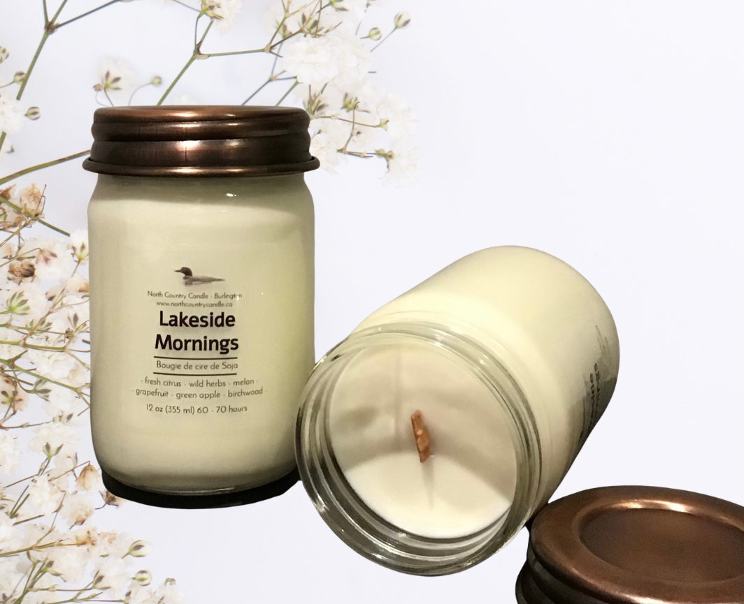 Lakeside Mornings -12 oz Soy Wax Candle