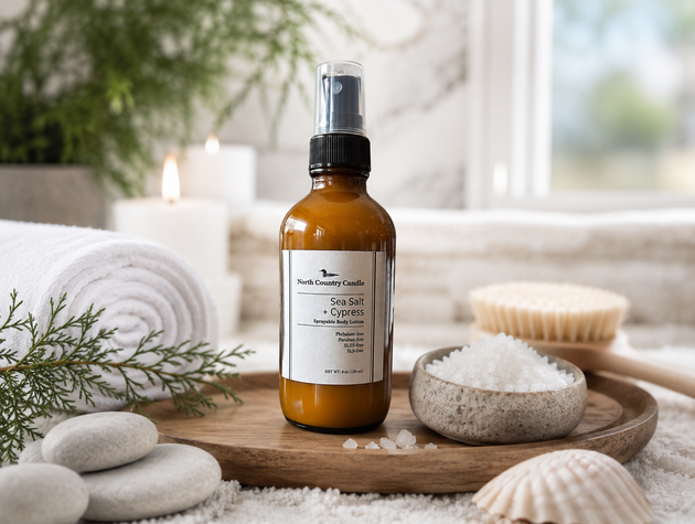 Sprayable Body Lotion 4 oz Sea Salt + Cypress