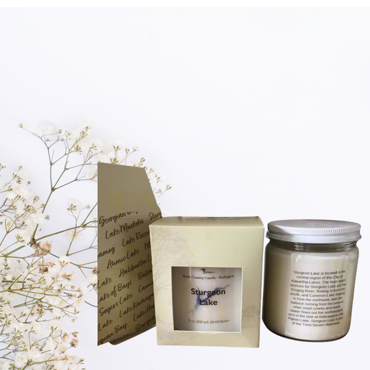 Sturgeon Lake gift boxed soy candle