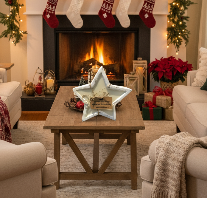 Star 10 inch candle bowl